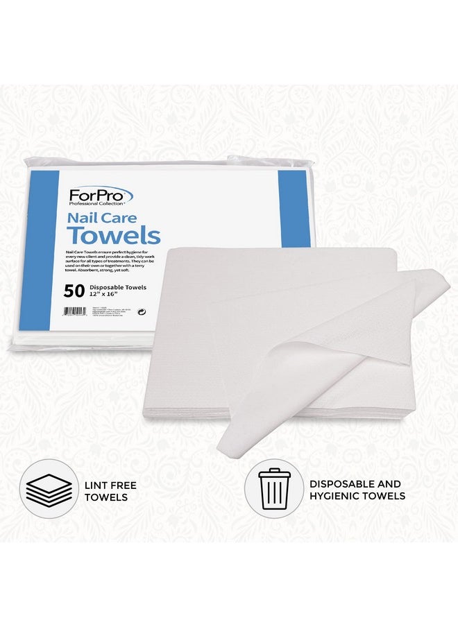 ForPro Professional Collection ForPro Professional Collection Original Nail Care Towels for Manicures and Pedicures, Lint-Free, Disposable Towels, 12" x 16", 50-Count  - Image 4