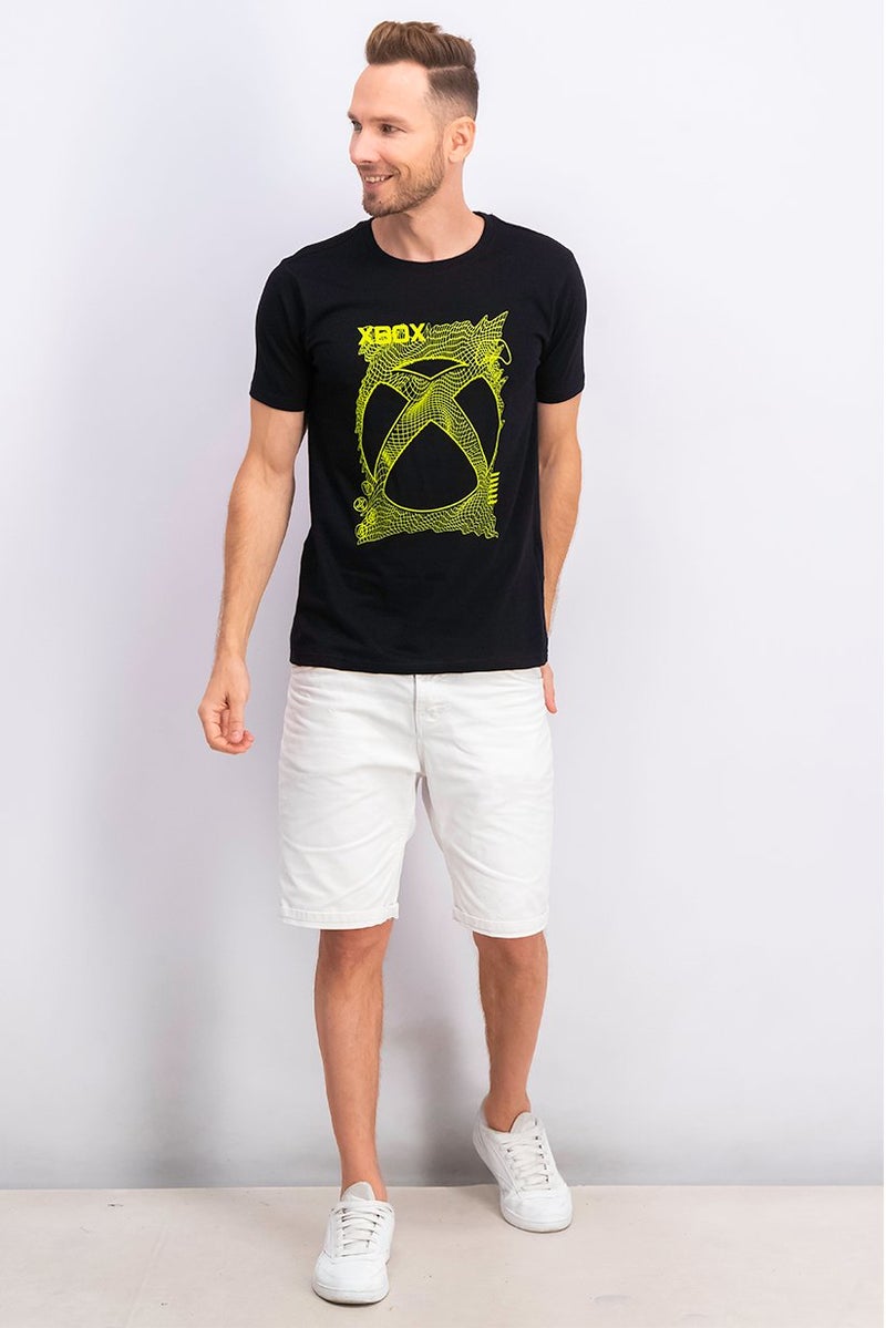 DIFUZED Men Crew Neck Short Sleeve Graphic Print T-Shirt, Black - Image 4