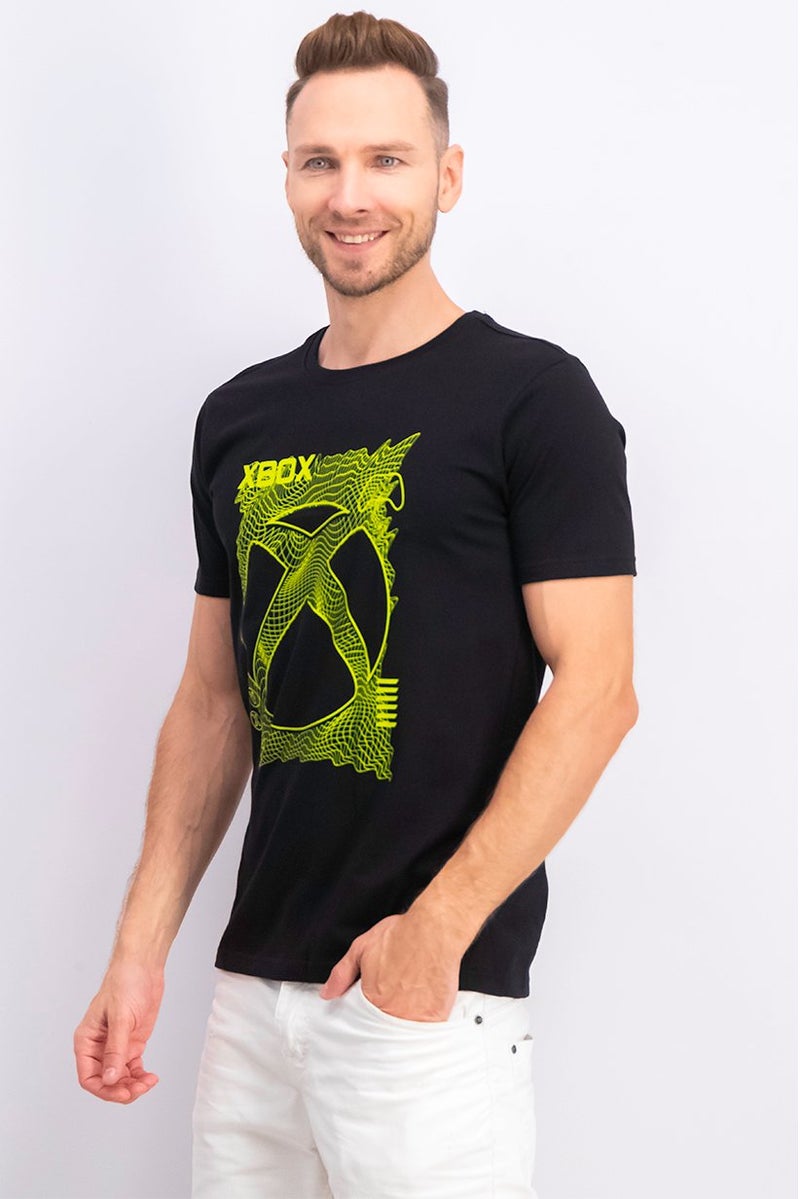 DIFUZED Men Crew Neck Short Sleeve Graphic Print T-Shirt, Black - Image 3