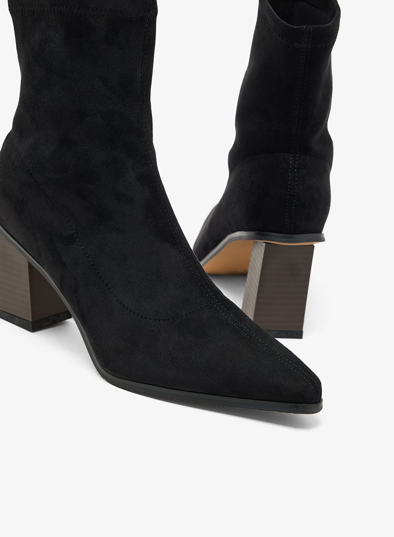 ايلا بوت للكاحل بكعب عريض - Image 4