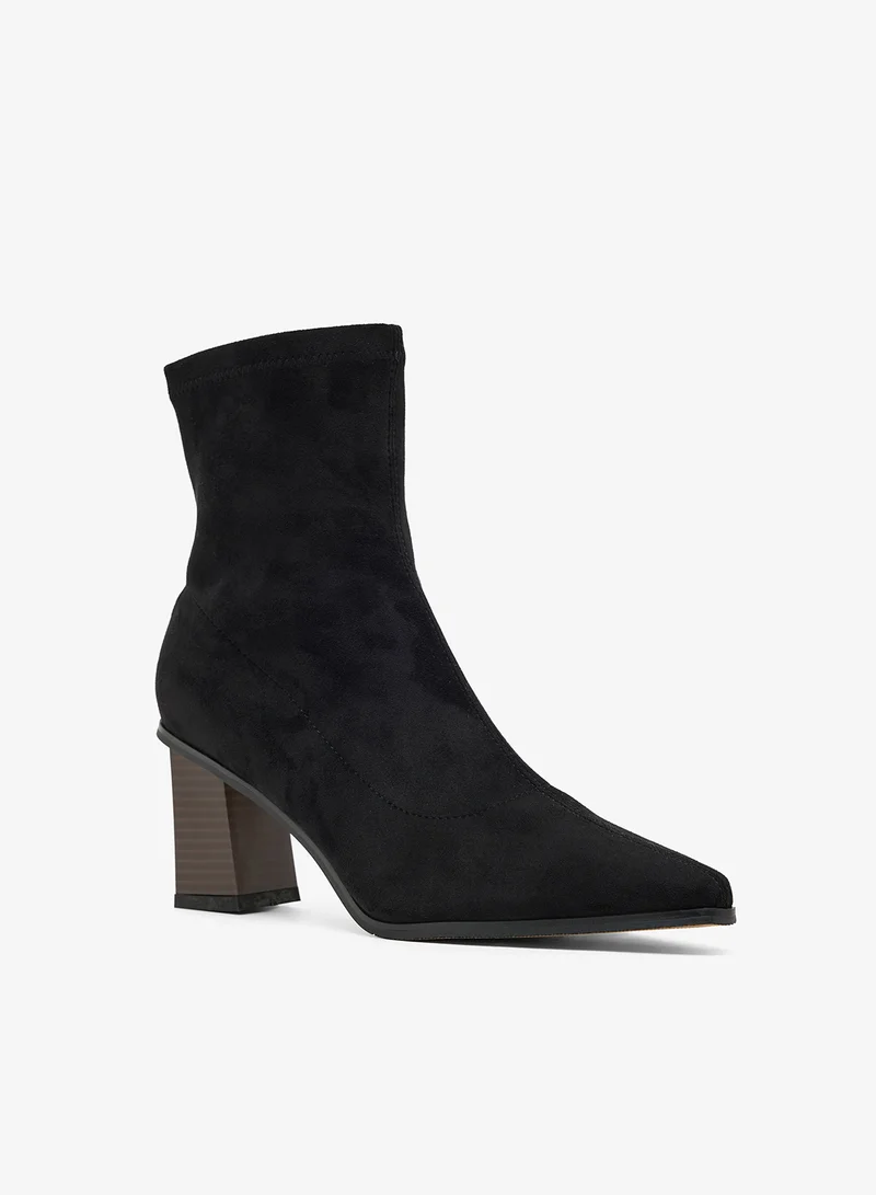 ELLA Block Heel Ankle Boots
