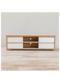 DANUBE HOME Larina TV Cabinet For Up To 55 Inches TV Entertainment Modern Design Wall Unit Furniture Wooden TV Stand For Living Room Bedroom TV Rack L160xW40xH49 cm Sonoma Oak  - Image 3