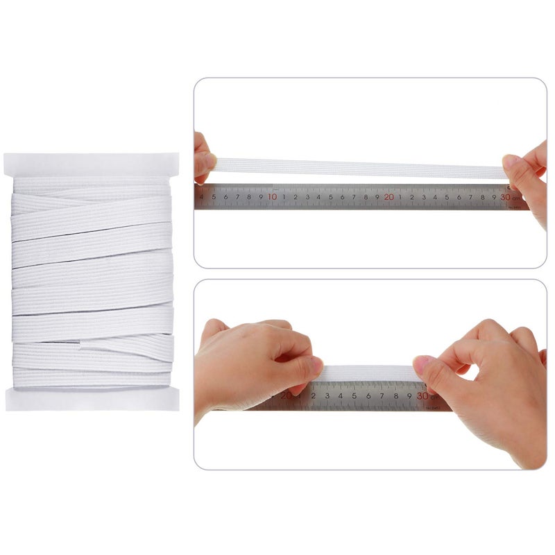 Shappy Elastic for Sewing Knit Elastic Band(1/2 Inch X 11 Yards,White) - Image 4