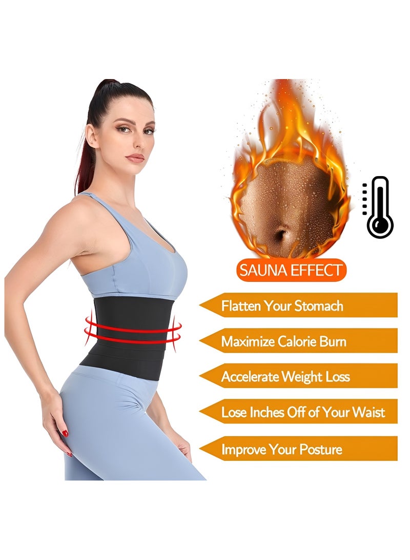 بلان A مشد خصر لتنحيف الجسم للنساء، دعامة ظهر مريحة قابلة للتعديل لدعم وتخفيف آلام أسفل الظهر، مشد خصر غير مرئي، حزام البطن (3 متر) - Image 5