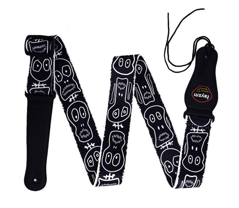 Rayzm Guitar Bass Strap,Polyester Strap for Acoustic Guitars, Electric guitars, Bass guitars - Image 1