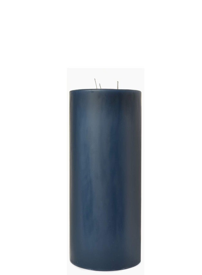 Luces Set of 2 Black Pillar Candle 3 Wick Lemon Scented Candles for Diwali X-mas Home Decoration Birthday Valentine Gifts Party Room Decor - Image 3