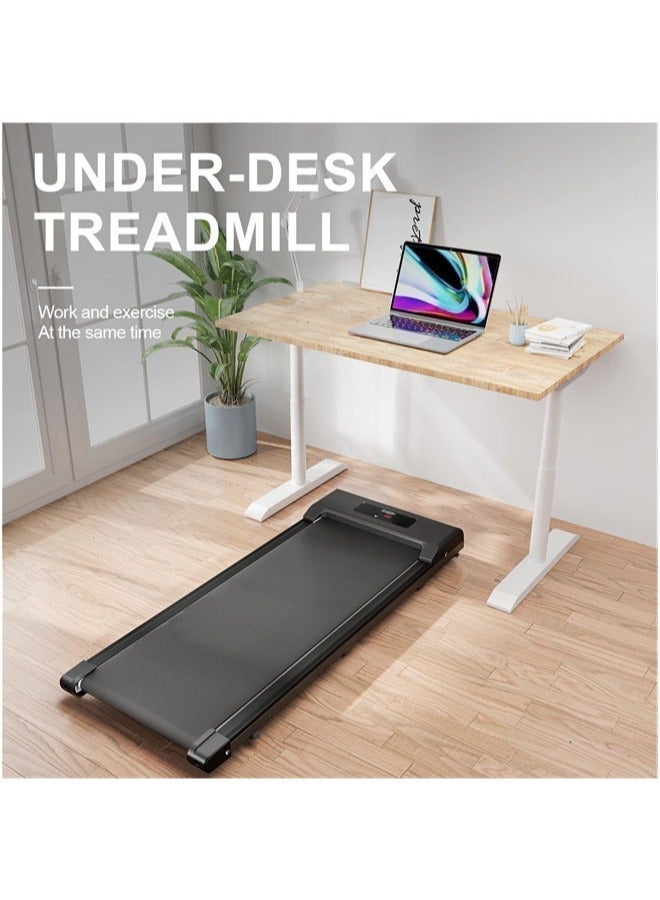 الحلم سجادة مشي تحت المكتب، سجادة مشي جهاز مشي - سجادة مشي تحت المكتب، سجادة مشي محمولة تحت المكتب للاستخدام المنزلي، مع جهاز تحكم عن بعد وشاشة LED، مناسبة لتدريبات المكتب، سجادة مشي اهتزازية، محرك بقوة 2.5 حصان، سعة وزن 100 كجم، سجادة مشي كهربائية مضغوطة، مناسبة للاستخدام المنزلي والمكتبي. - Image 4