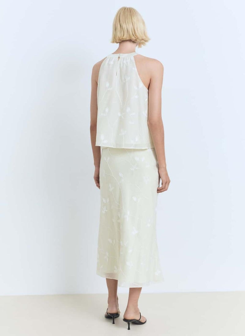 MANGO Flowers Midi Skirt  - Image 2