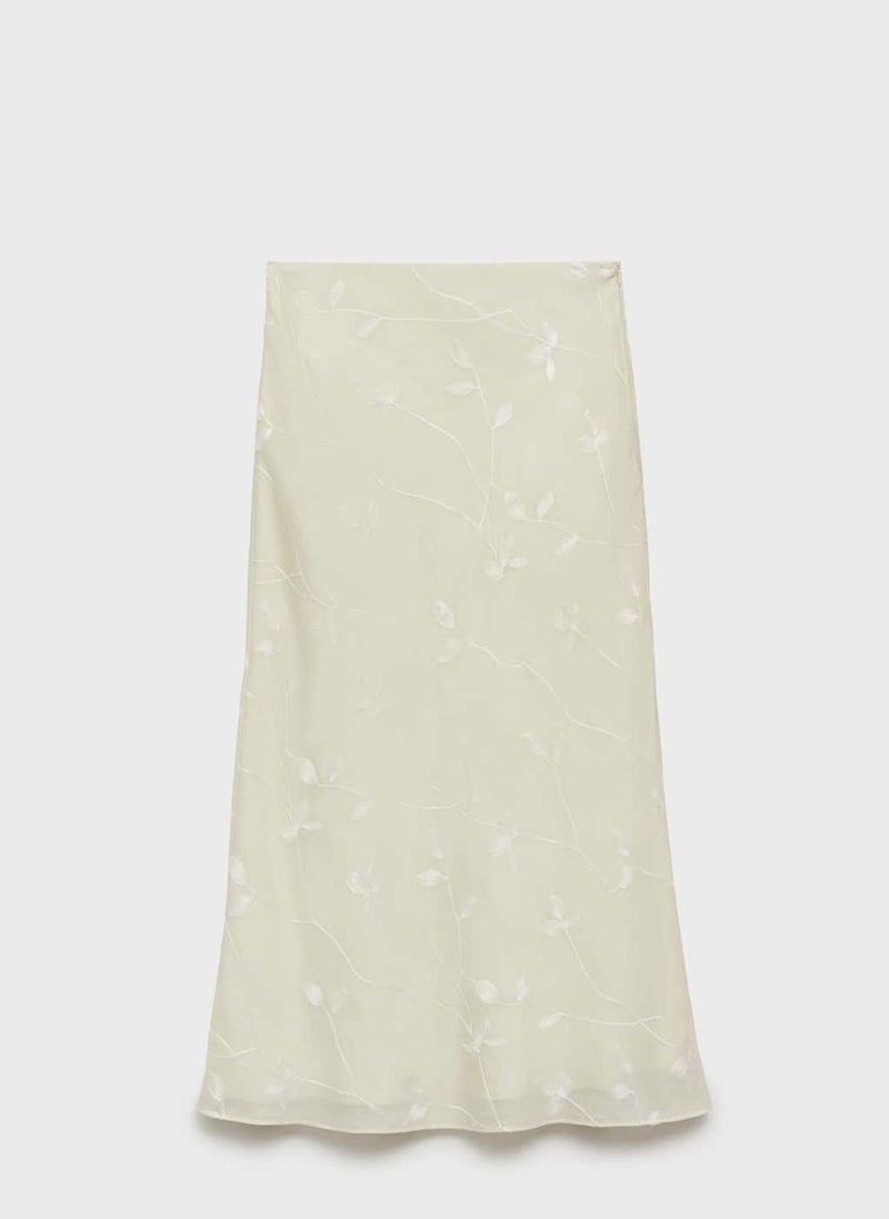 MANGO Flowers Midi Skirt  - Image 5