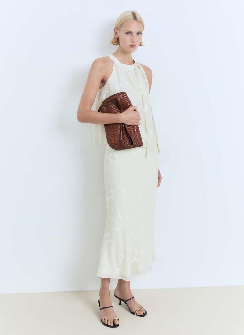 MANGO Flowers Midi Skirt  - Image 4