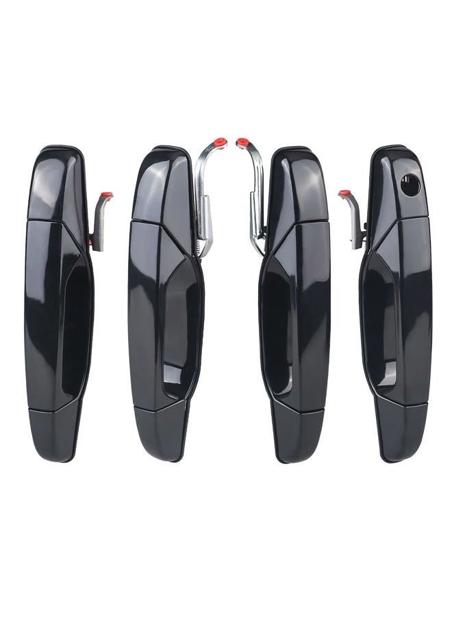 JDMON Compatible with Exterior Door Handle 4Pcs Front & Rear Driver & Passenger Side Chevy Silverado Tahoe Suburban GMC Sierra Yukon Cadillac Escalade Pickup SUV 2007-2013 Replaces 20828237, 20954796 - Image 1