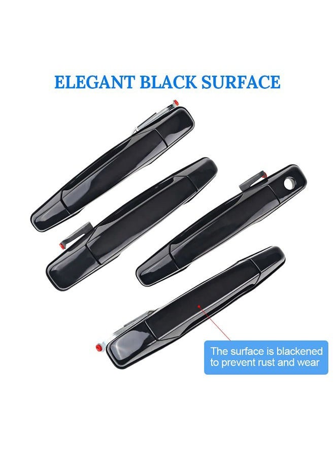 JDMON Compatible with Exterior Door Handle 4Pcs Front & Rear Driver & Passenger Side Chevy Silverado Tahoe Suburban GMC Sierra Yukon Cadillac Escalade Pickup SUV 2007-2013 Replaces 20828237, 20954796 - Image 4