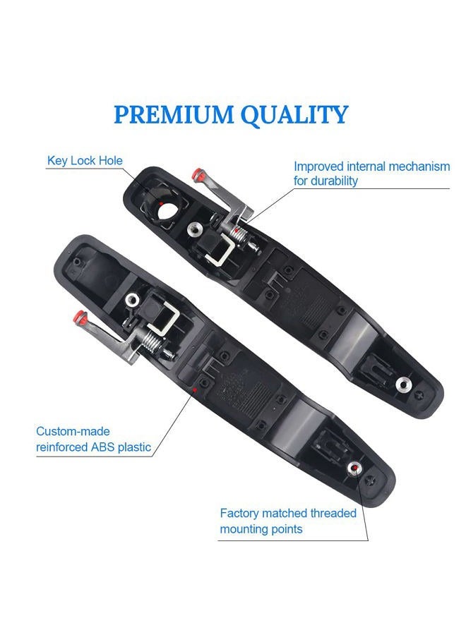 JDMON Compatible with Exterior Door Handle 4Pcs Front & Rear Driver & Passenger Side Chevy Silverado Tahoe Suburban GMC Sierra Yukon Cadillac Escalade Pickup SUV 2007-2013 Replaces 20828237, 20954796 - Image 5