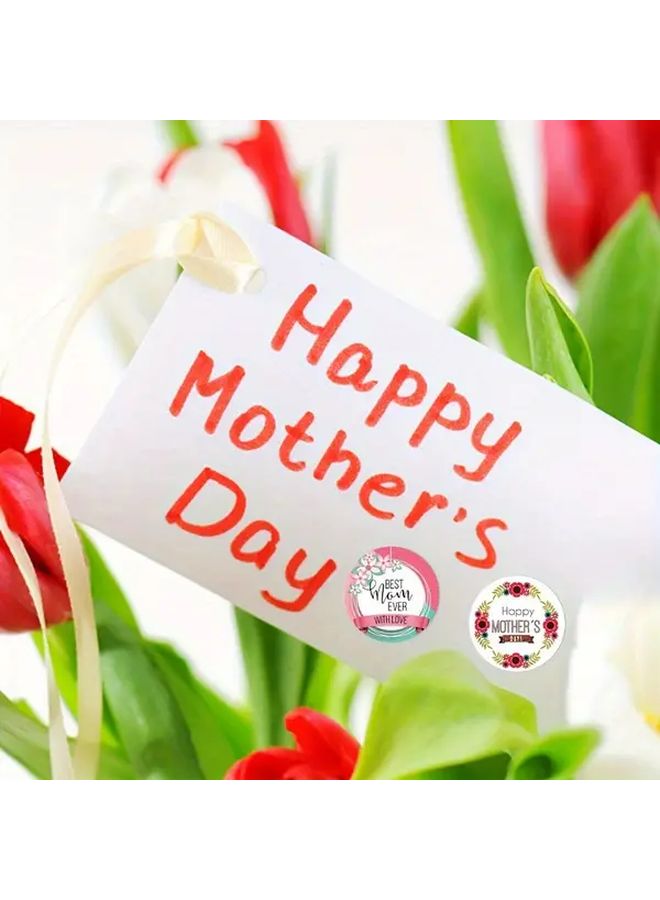 2 Volume Mothers Day Gift Roll Stickers Floral Design Matte Finish For Party Cards - Image 4