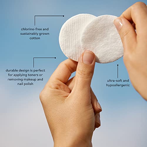 Sky Organics Cotton Rounds Organic by Sky Organics (100 ct.), Fragrance & Chlorine-Free Cotton Pads, 100% Biodegradable Ultra Absorbent Cotton Pads, Cruelty-Free Natural Make Up Removal & Personal Care - Image 4