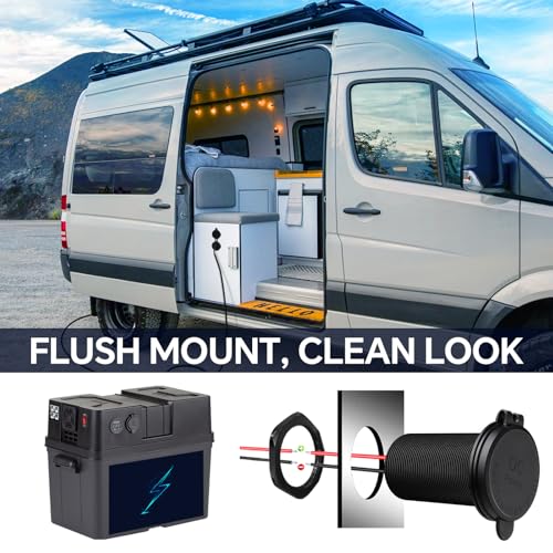 RVSPARK for Starlink Mini 12V Power Adapter Recessed Mount, DC 12V to 30V Step Up Converter Waterproof & Aluminum, Power Supply Starlink Mini Accessories for RV, Boat, Camper, Off-Grid Use - Image 3