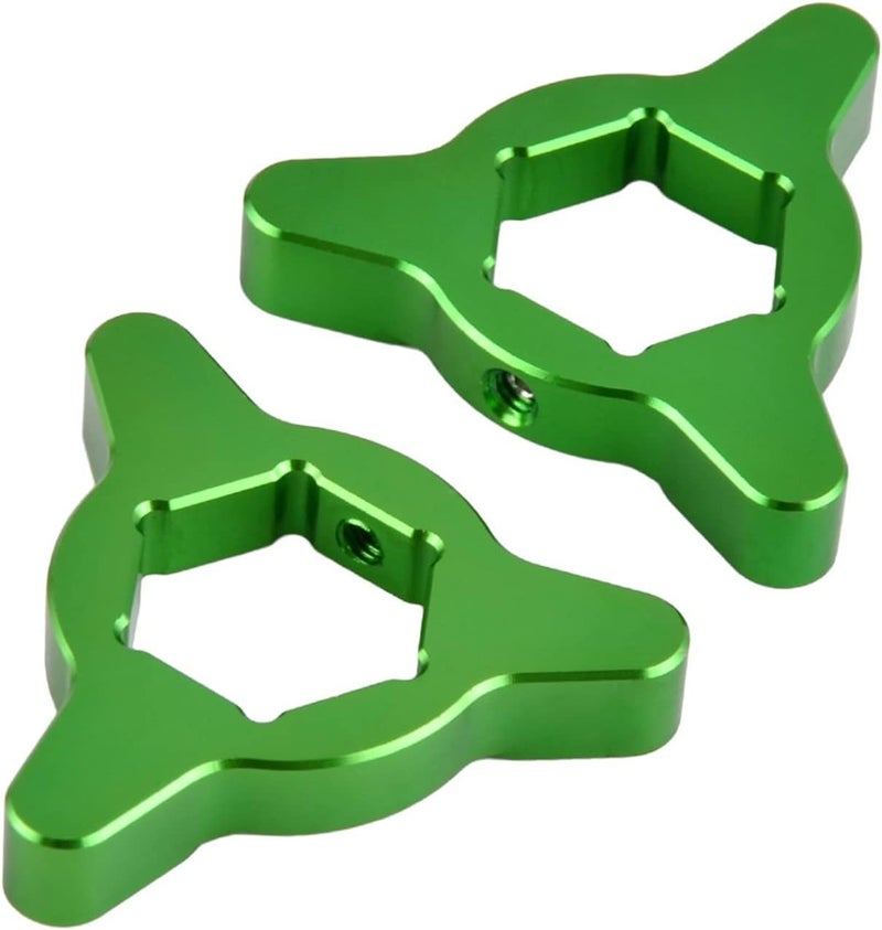 Wivplex CNC Fork Preload Adjusters - Green 17MM - Image 1