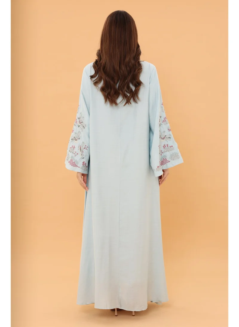 اكسا جلابية براعم IK1098 ازرق