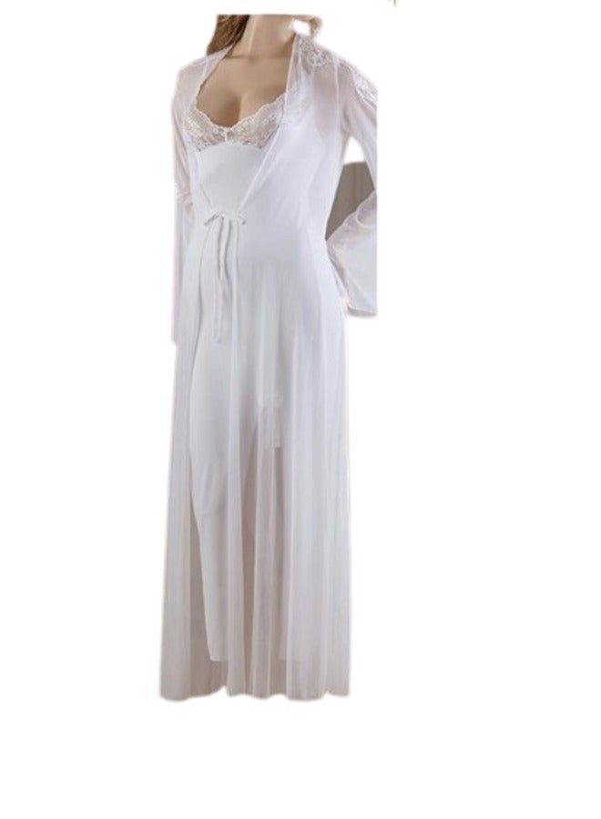 Long nightgown with robe - Image 3