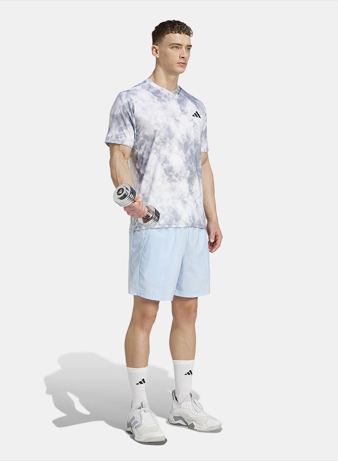 Adidas Train Essentials Seasonal All Over Print T-Shirt - Image 3