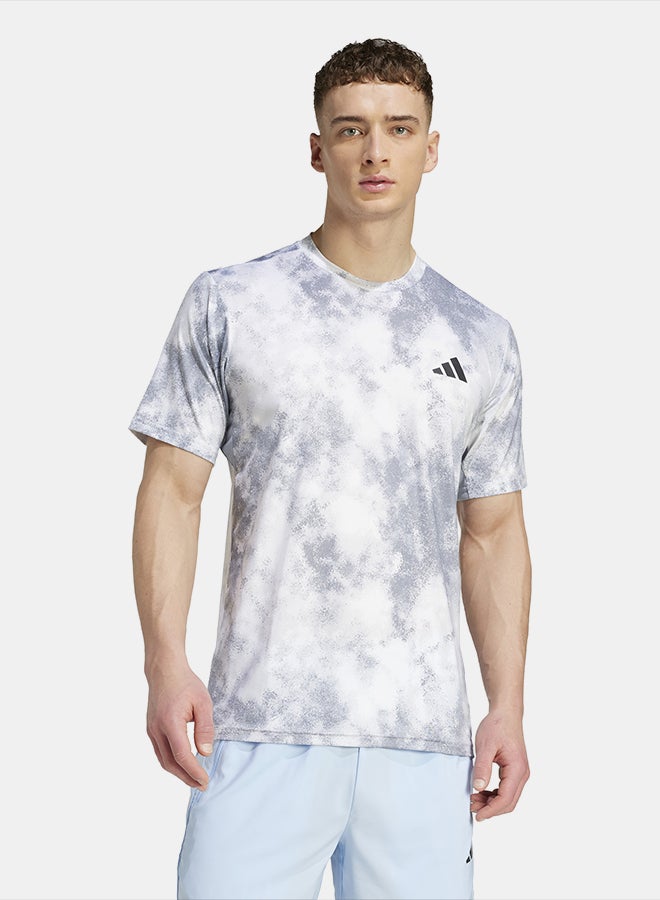 Adidas Train Essentials Seasonal All Over Print T-Shirt - Image 1