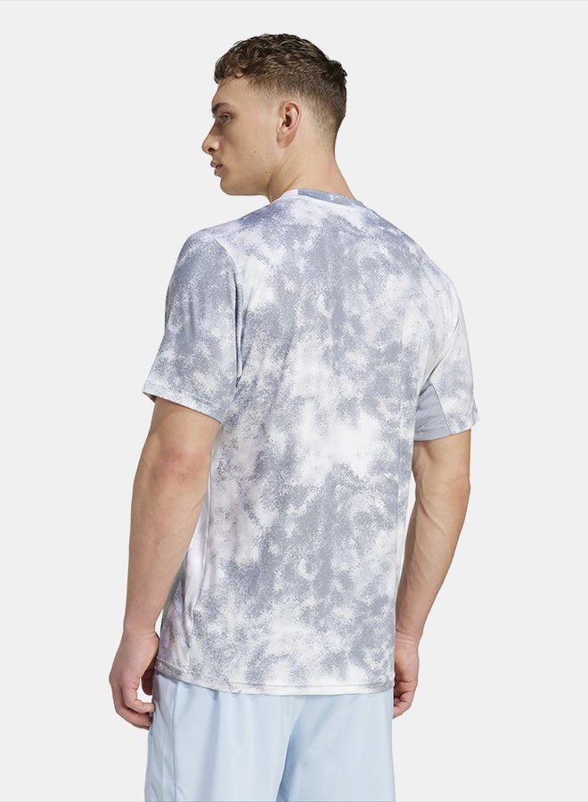 Adidas Train Essentials Seasonal All Over Print T-Shirt - Image 2