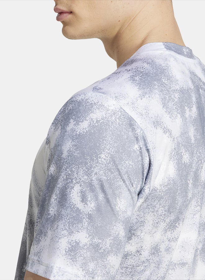 Adidas Train Essentials Seasonal All Over Print T-Shirt - Image 5