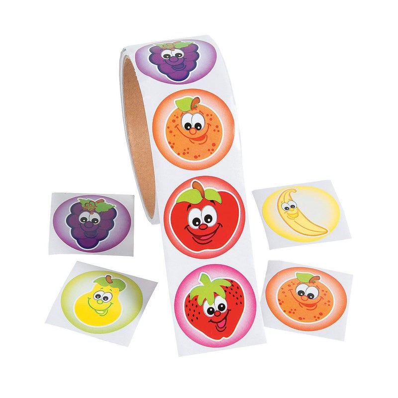 Fun Express Fruit Roll Stickers Stationery Stickers Stickers Roll 1 Piece - Image 3