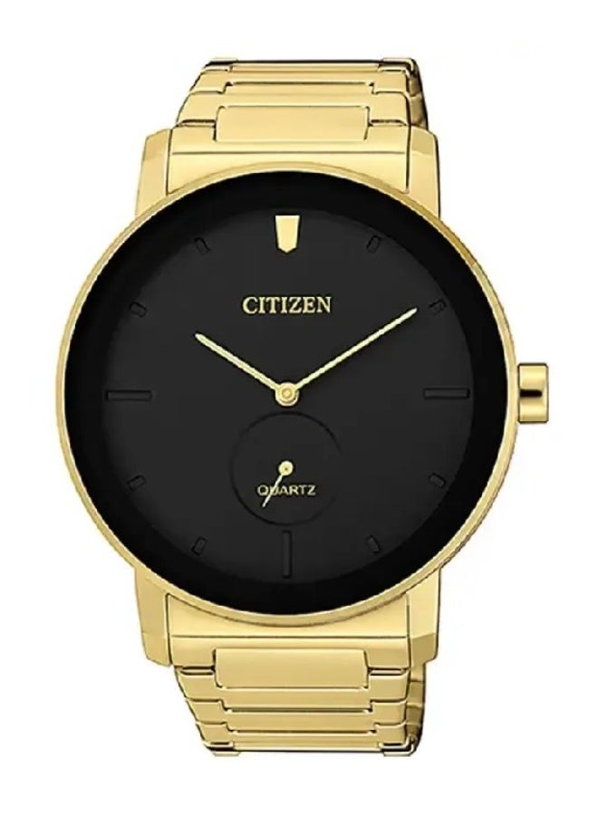 سيتيزن Classic Quartz Men's Watch BE9182-57E, 42 mm Black Dial, Gold-Tone Stainless Steel Case & Bracelet, 50 m WR - Image 1