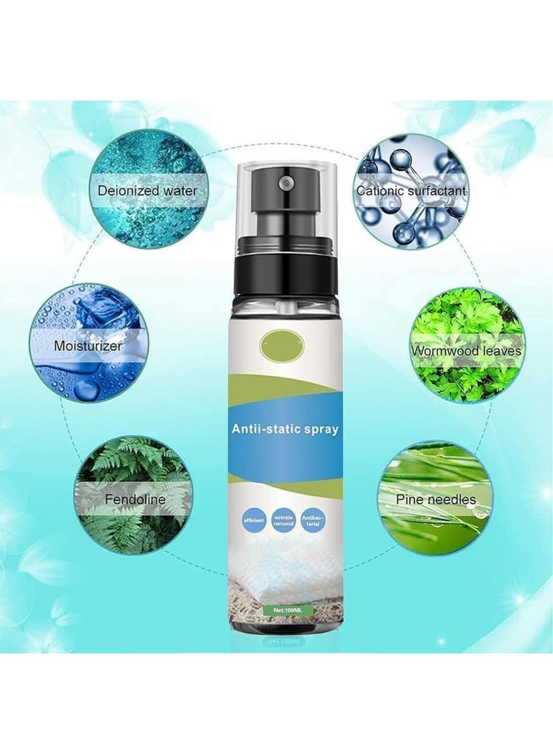 Cobest Anti Static Spray, 100 ml Eliminator Spray, Residue-Free Portable Travel Size Cling Static Spray for Clothes, Dresses, and Fibers - Image 5