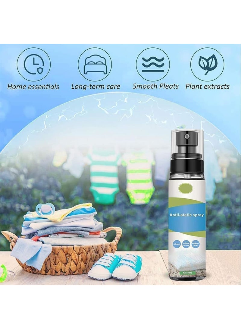 Cobest Anti Static Spray, 100 ml Eliminator Spray, Residue-Free Portable Travel Size Cling Static Spray for Clothes, Dresses, and Fibers - Image 2