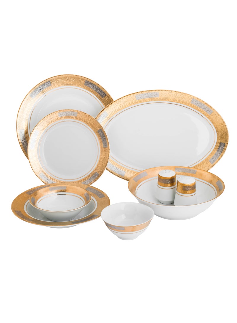 كازا روزا طقم عشاء من البورسلين 32 قطعة لـ 6 أشخاص - Image 1