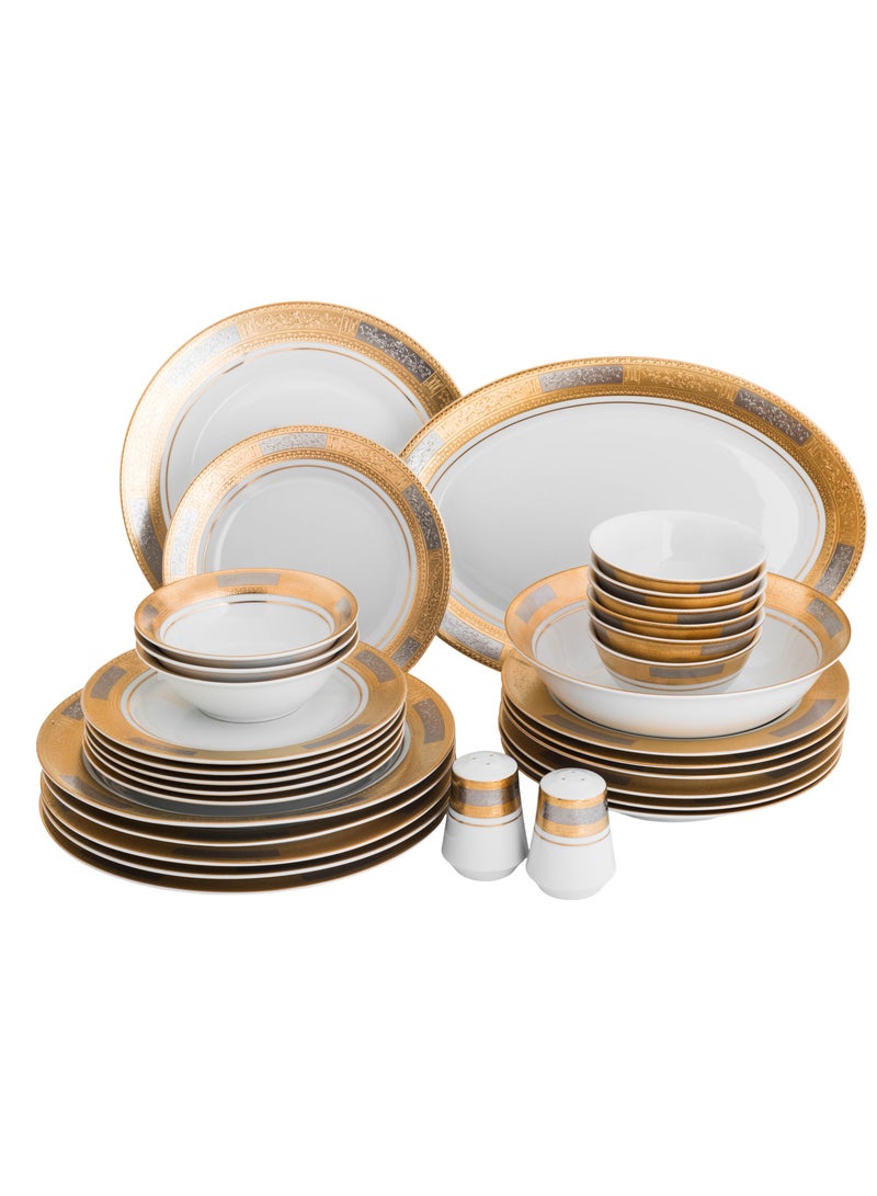 كازا روزا طقم عشاء من البورسلين 32 قطعة لـ 6 أشخاص - Image 4