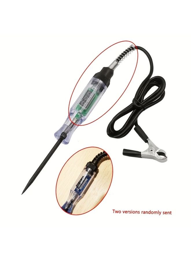 Black Digital Display Voltage Circuit Tester Pen 6V 12V 24V DC Automotive Diagnostic Tool - Image 1