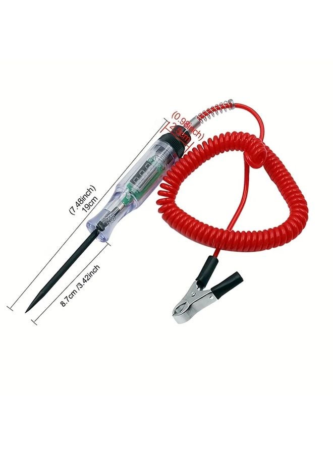 Black Digital Display Voltage Circuit Tester Pen 6V 12V 24V DC Automotive Diagnostic Tool - Image 3