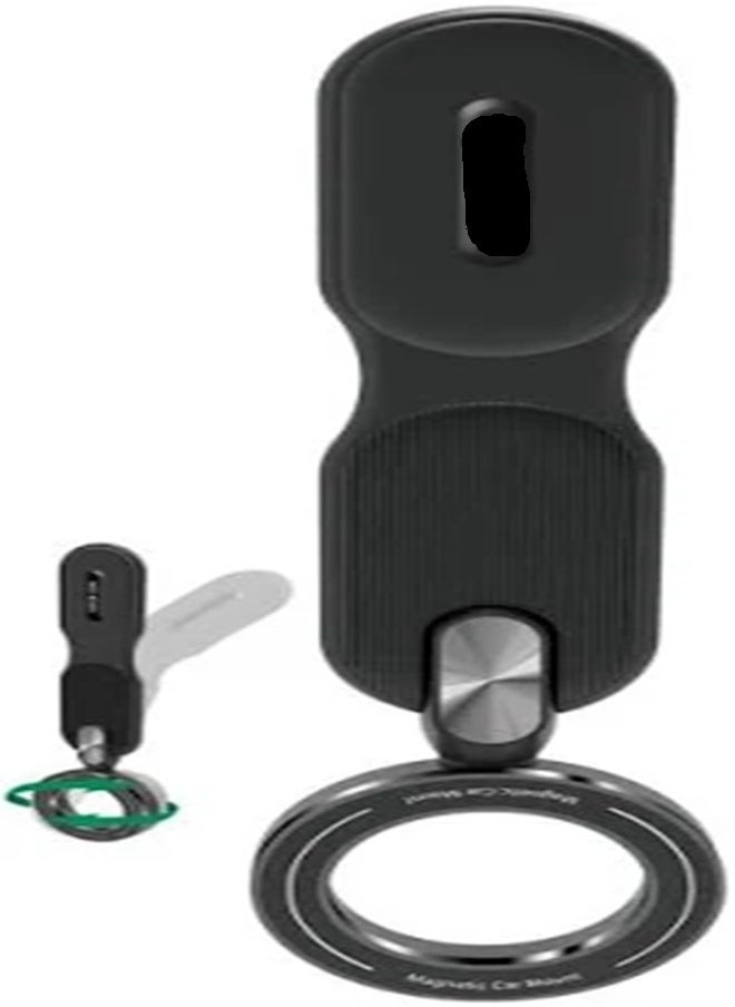 Generic - RT-201 Magnetic Phone Holder for Car, MagSafe Dash Mount Compatible with iPhone 15 Pro Max, 15 Pro, 15 Plus, 14/13/12 Series, Tesla Car Bendable Memory Titanium Alloy for All Dashboard, Windshield Black - Image 1