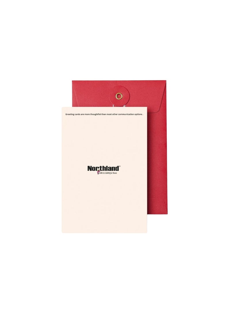 NorthLand Northland A Very Merry Christmas Greeting Card for Friends, Family, and Relatives, Parents, Mother, Father, Brother, Sister, Friends, Boyfriend, Girlfriend, Co-workers, Christmas Greeting Card for Send Christmas Wishes  - Image 3