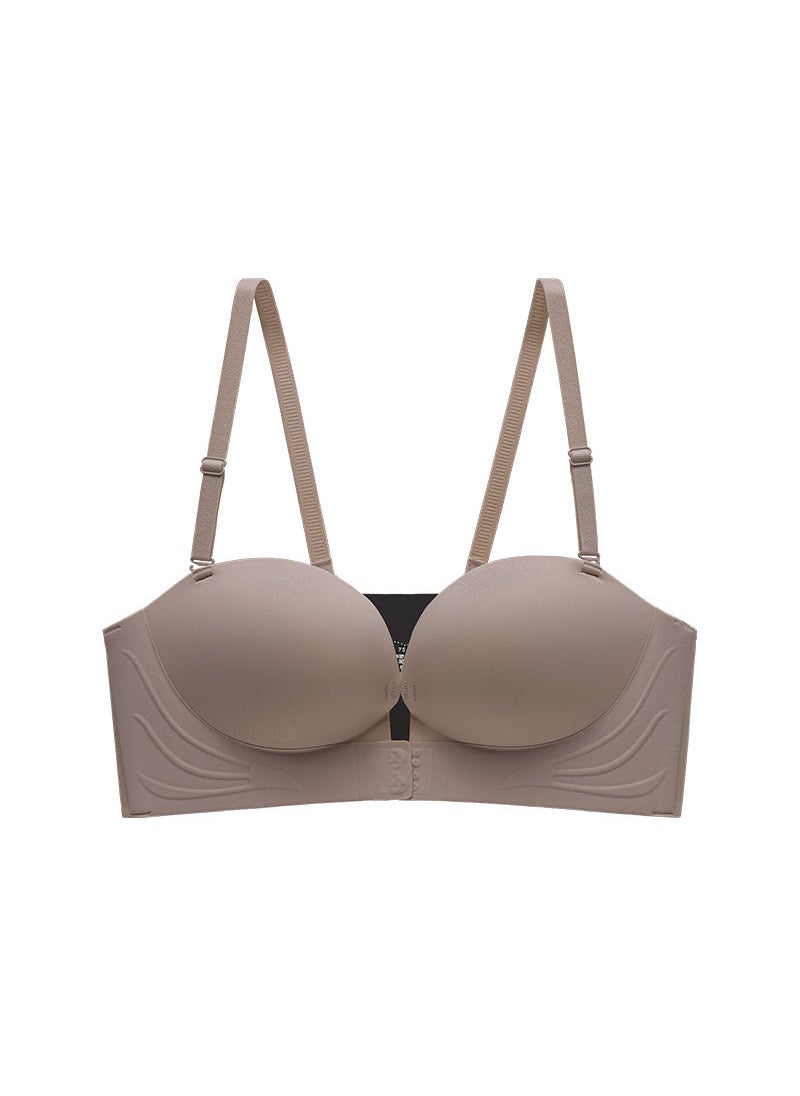 Generic - Strapless Bra Set Push-Up Anti-Slip Invisible khakis suit - Image 1