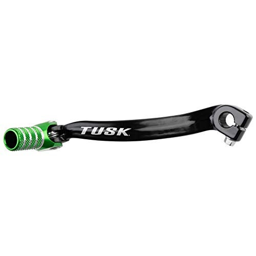 TUSK Folding Shift Lever BlackGreen Tip Compatible with Kawasaki KLX110 20052020KLX110RKLX110R L 20212026 - Image 1
