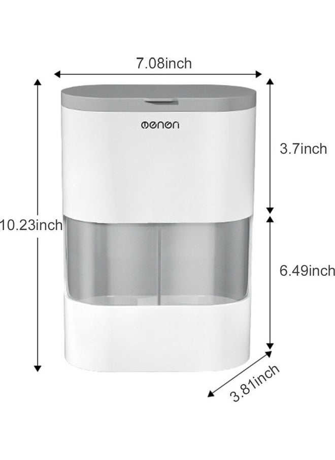 Generic Double Tube Disposable Cups Dispenser Automatic Remover Holder for Cone or Flat Bottom Cups Grey 26.70 x 12.20 x 18.50cm  - Image 2