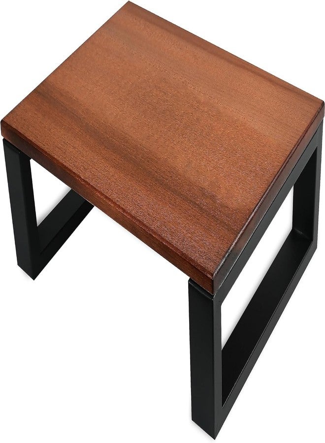 Carpentray Solid Sheesham Hardwood Step Stool for Toddler/Kids/Adult - Portable for Bedroom Bathroom (Brown) - Image 1