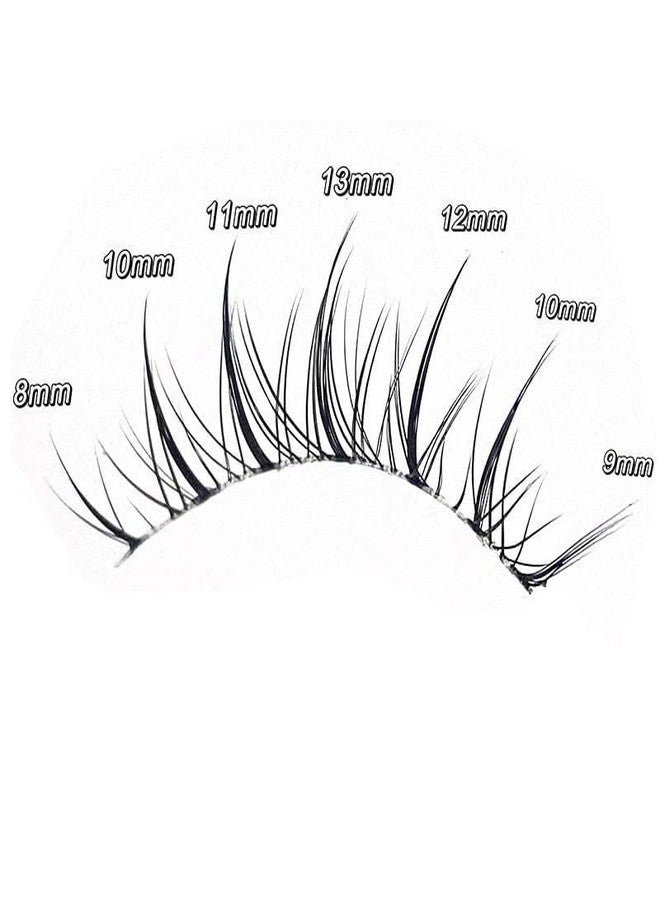 mikiwi Anime False Eyelashes 4-Pack, Spiky Manga Lashes with Clear Band, Natural Look Japanese Style Lashes, Reusable Cosplay Strip Eyelashes by MIKIWI (A02) - Image 3