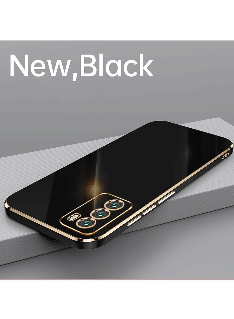 Motorola Edge 30 5G Black Mobile Phone Case Cover, Luxury Plating Soft Back Cover, Raised Full Camera Protection - Image 3