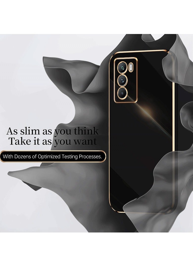 Motorola Edge 30 5G Black Mobile Phone Case Cover, Luxury Plating Soft Back Cover, Raised Full Camera Protection - Image 2