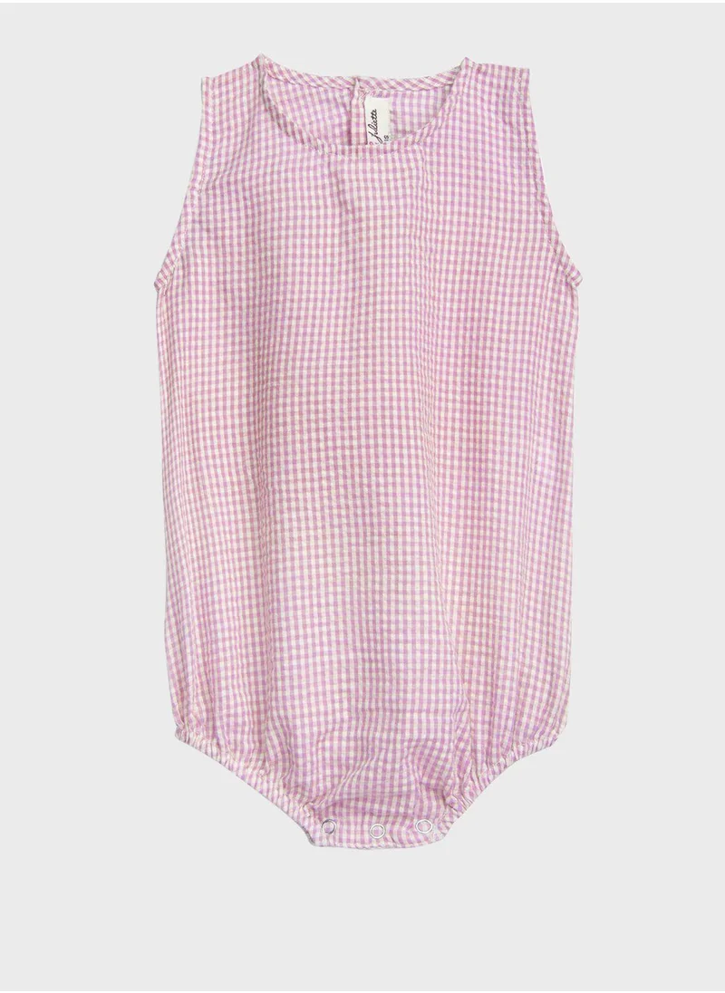 Jules & Juliette Paris Infant Checked Bodysuit