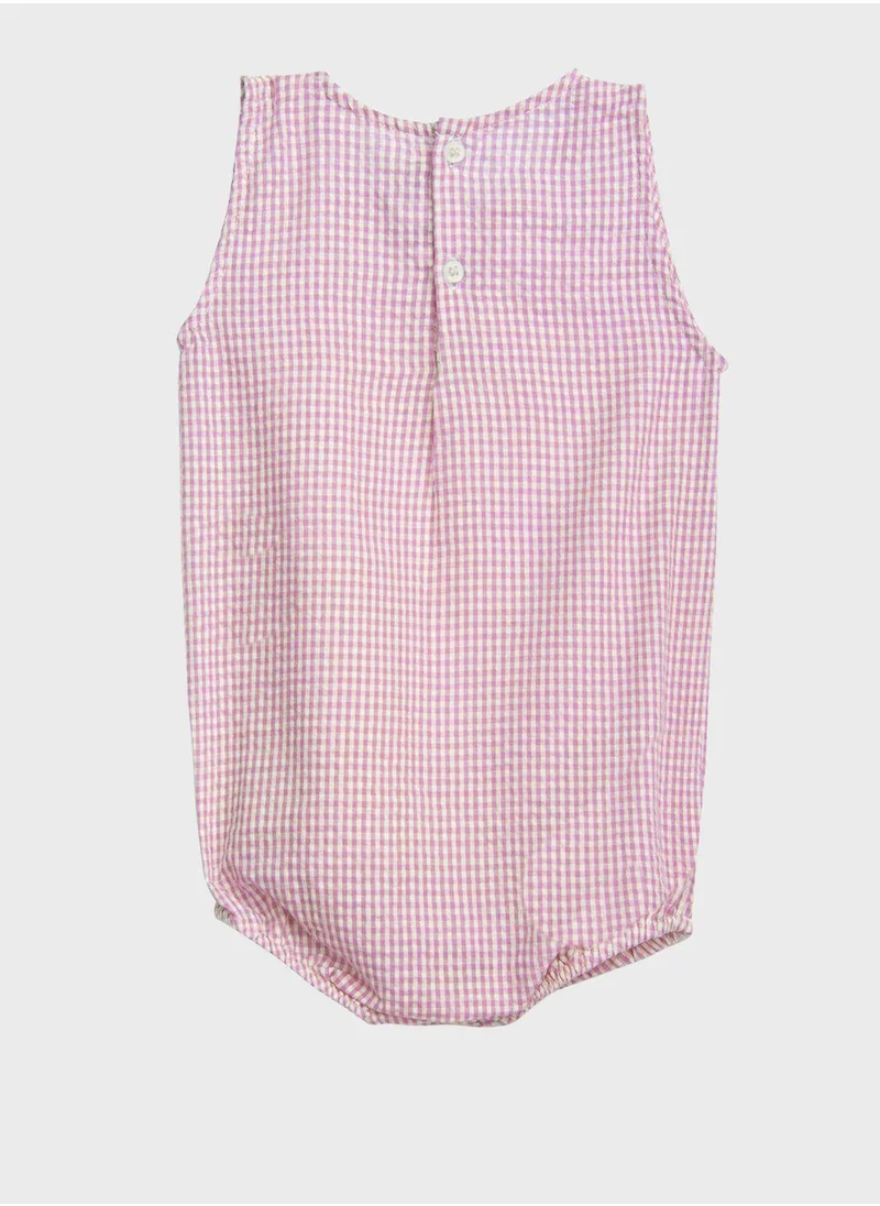 Jules & Juliette Paris Infant Checked Bodysuit