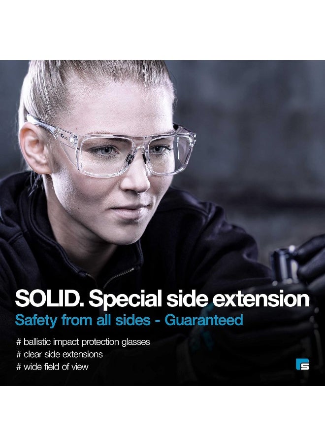 Generic - SolidWork Solid. 360° Safety Glasses with Side Extension - Image 1