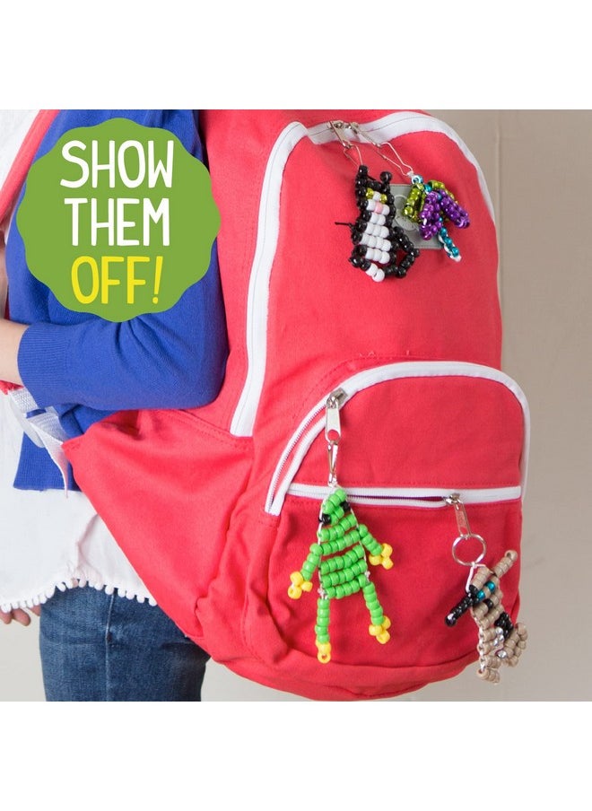 made by me Made By Me Create Your Own Bead Pets by Horizon Group USA, Includes Over 600 Pony Beads, 6 Key Rings, Storage Box & Much More  - Image 5
