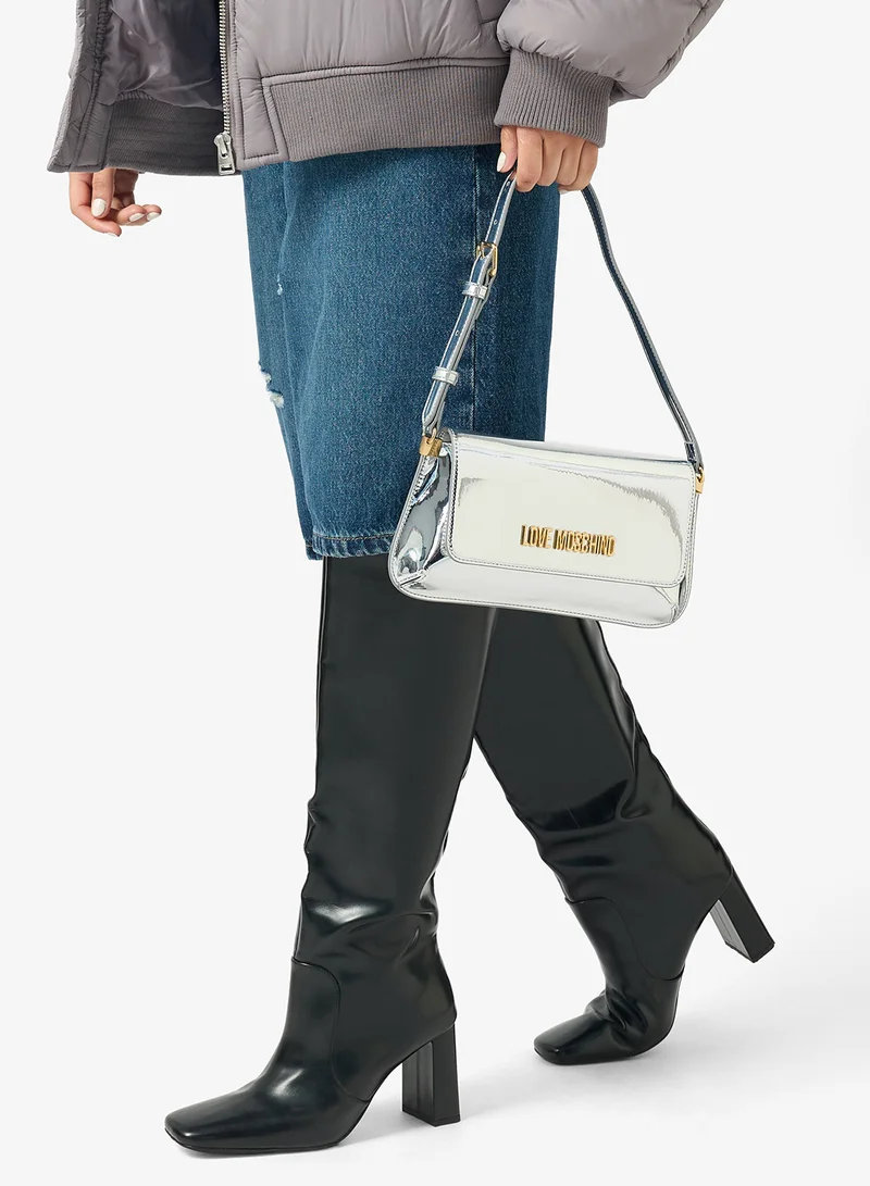 Love Moschino  Smart Daily Mirror PU Shoulder Bag for Women | Best Price UAE
