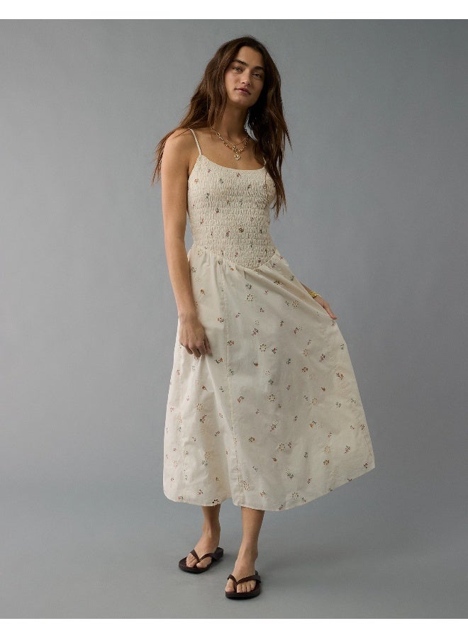 American Eagle Floral Smocked Midi Dress  - Image 1